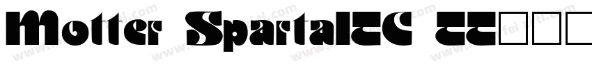 Motter SpartaITC TT字体转换